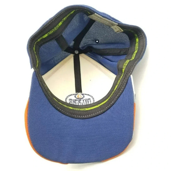 Edmonton Oilers Colorblock NHL Reebok Center Ice Collection Fitted Hat Size L/XL - Picture 5 of 6
